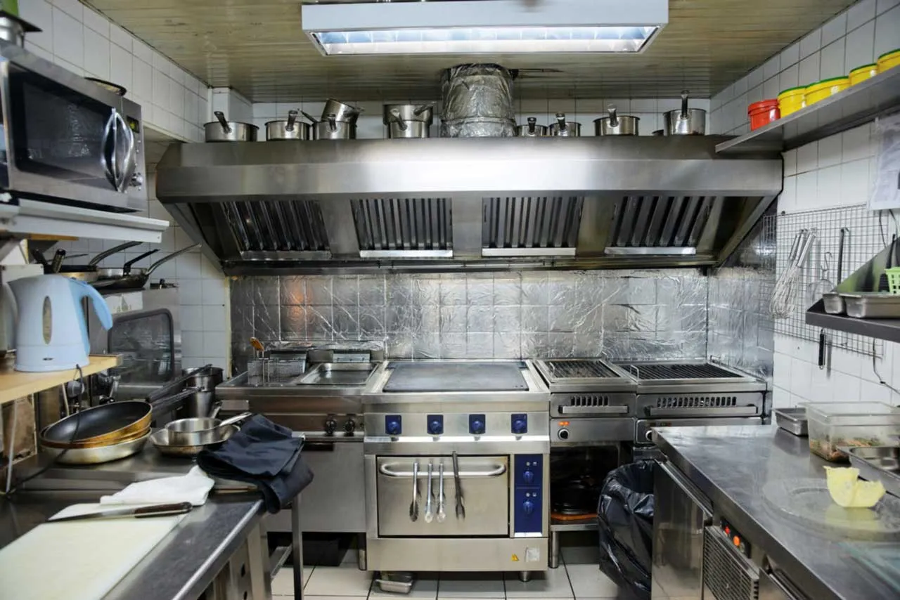 Professional commercial kitchen hood cleaning service